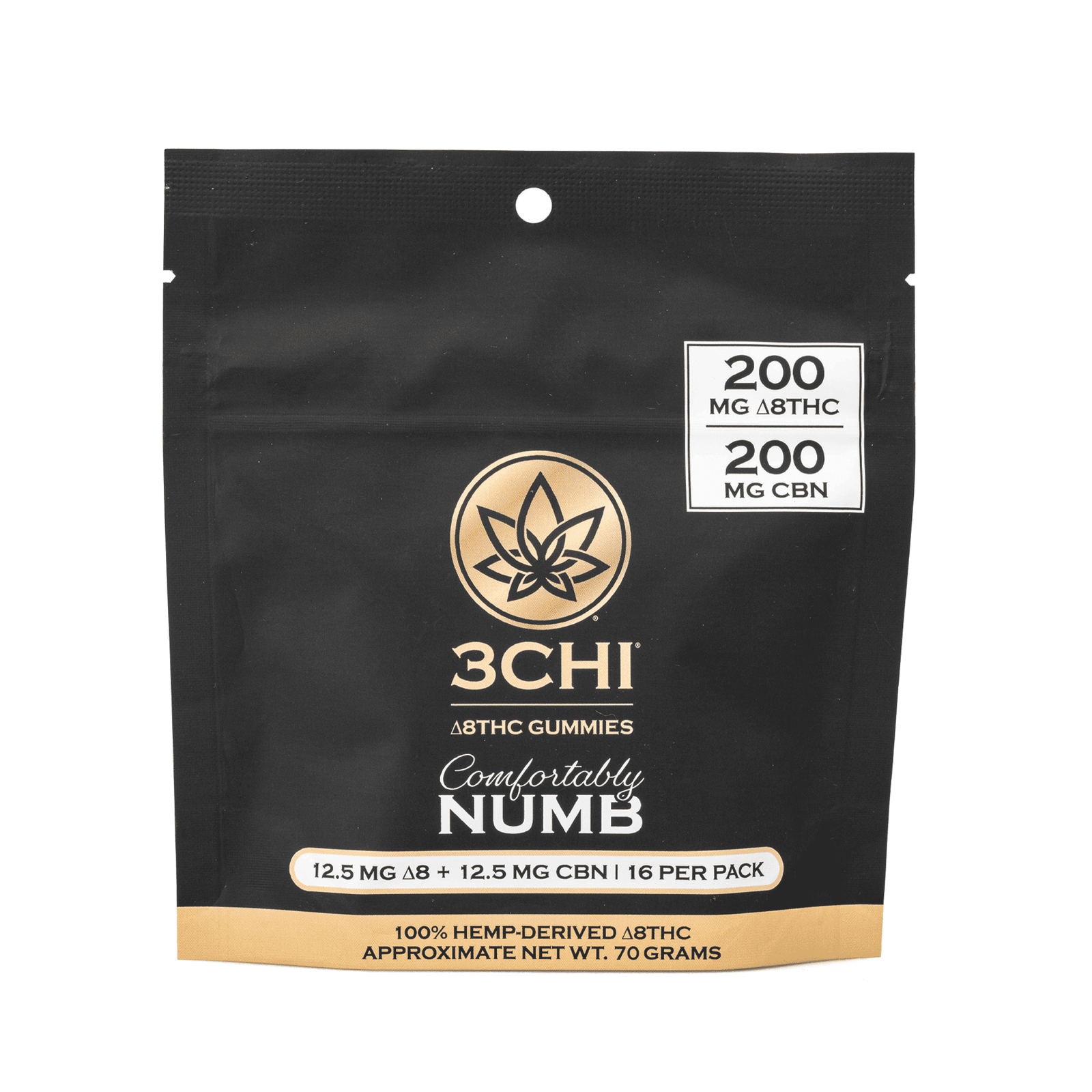 3Chi Comfortably Numb Gummies (200 mg Total Each Delta 8 THC & CBN) - Image 2