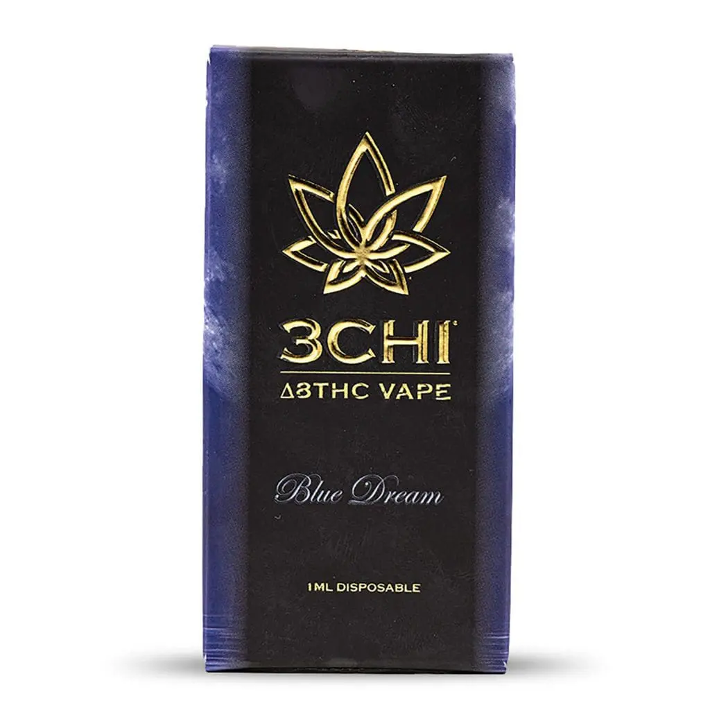 3Chi Delta 8 THC Disposable Vape Pen – Blue Dream - Image 2