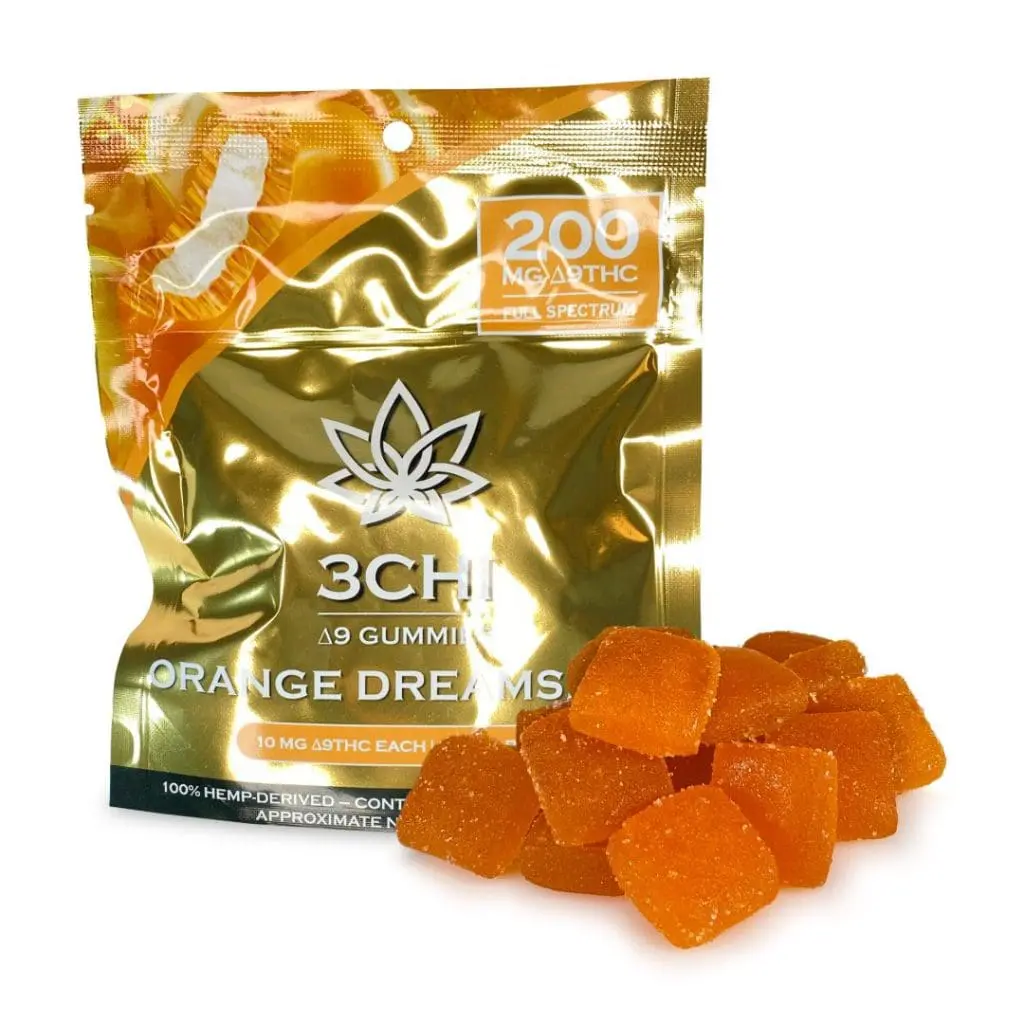 3Chi Delta 9 THC Gummies – Orange Dreamsicle (200 mg Total Delta 9 THC) - Image 2