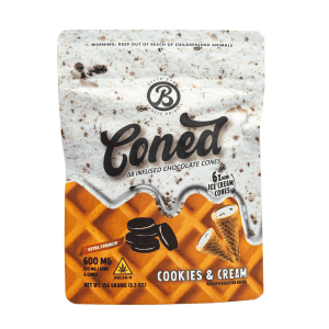 Baked Bags Delta 8 THC Coned – Cookies & Cream (600 mg Total Delta 8 THC) - Image 2