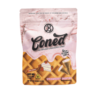 Baked Bags Delta 8 THC Coned – Strawberry Shortcake (600 mg Total Delta 8 THC) - Image 2