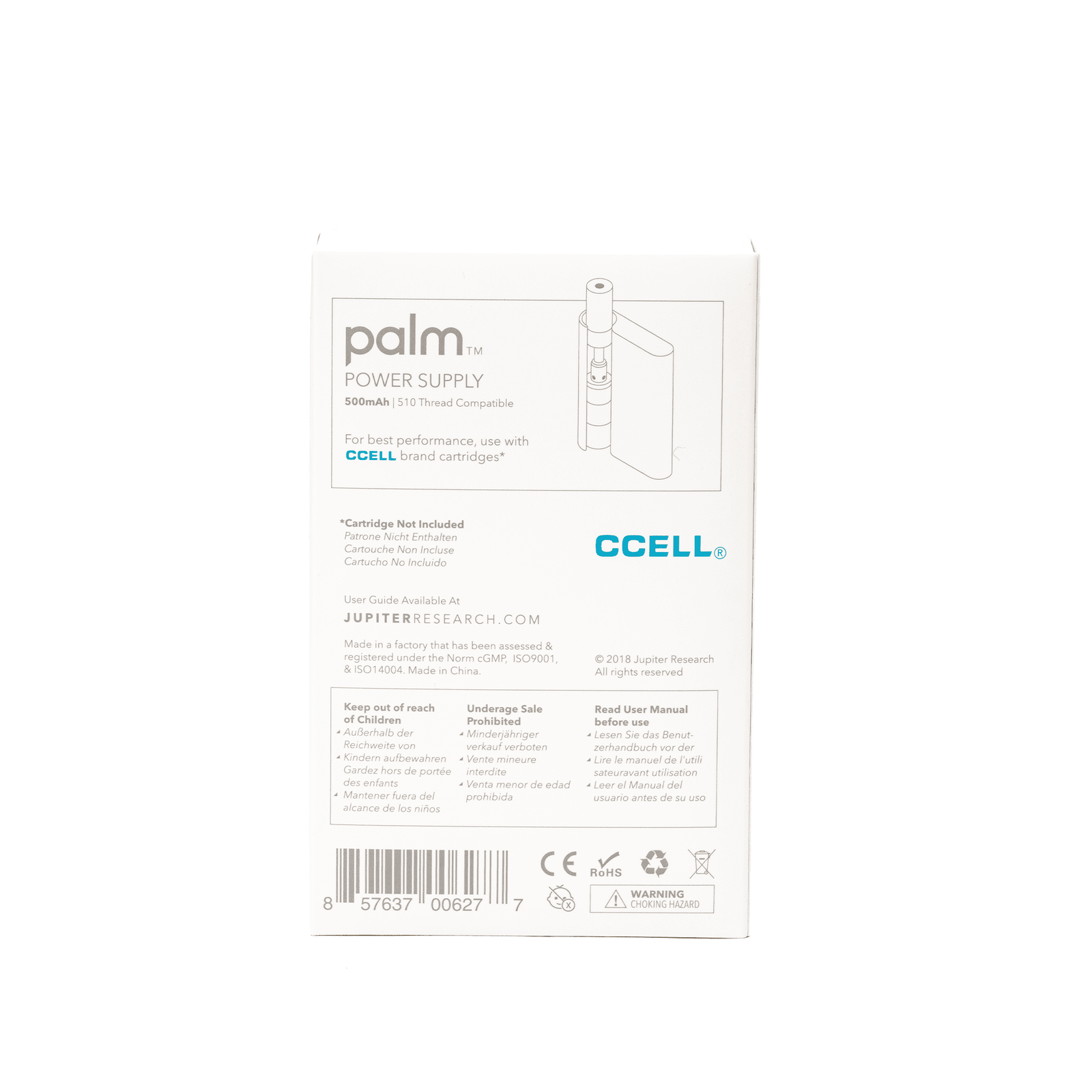 CCELL Palm Vape Battery – Blue - Image 2