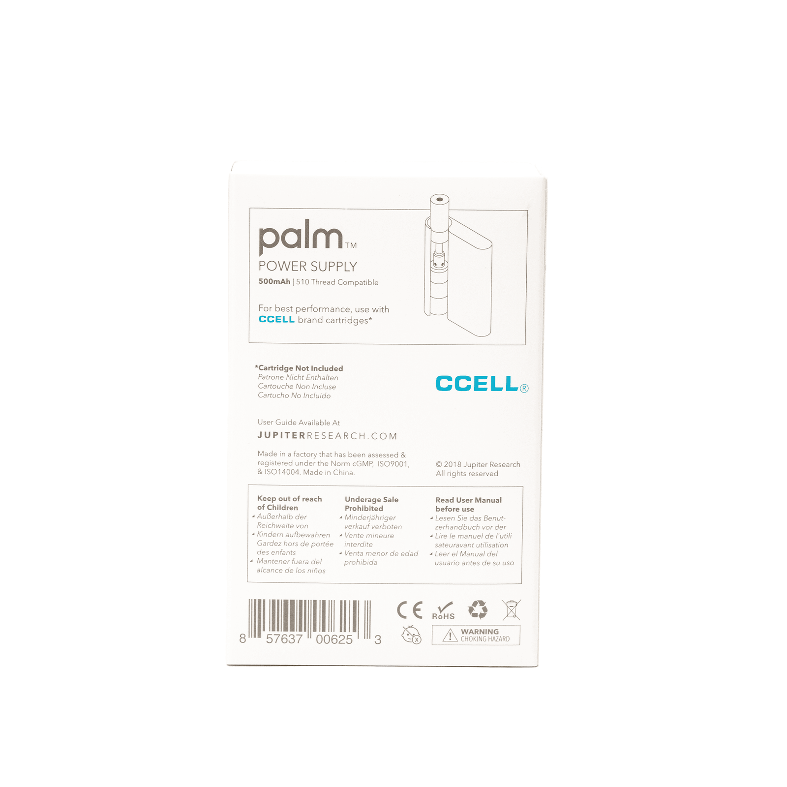CCELL Palm Vape Battery – Gray - Image 2