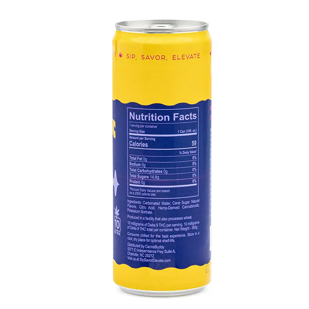 CannaBuddy Delta 9 THC Seltzer 6 Pack – Harmonic Zest - Image 4