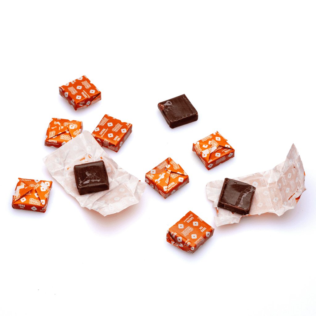 Cheeba Chews Delta 9 Chocolate Taffy – Sativa (100 mg Delta 9 THC Total) - Image 4