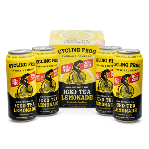 Cycling Frog High Potency THC + CBD Seltzer 4 Pack – Iced Tea Lemonade (200 mg Delta 9 THC + 200 mg CBD Total) - Image 4