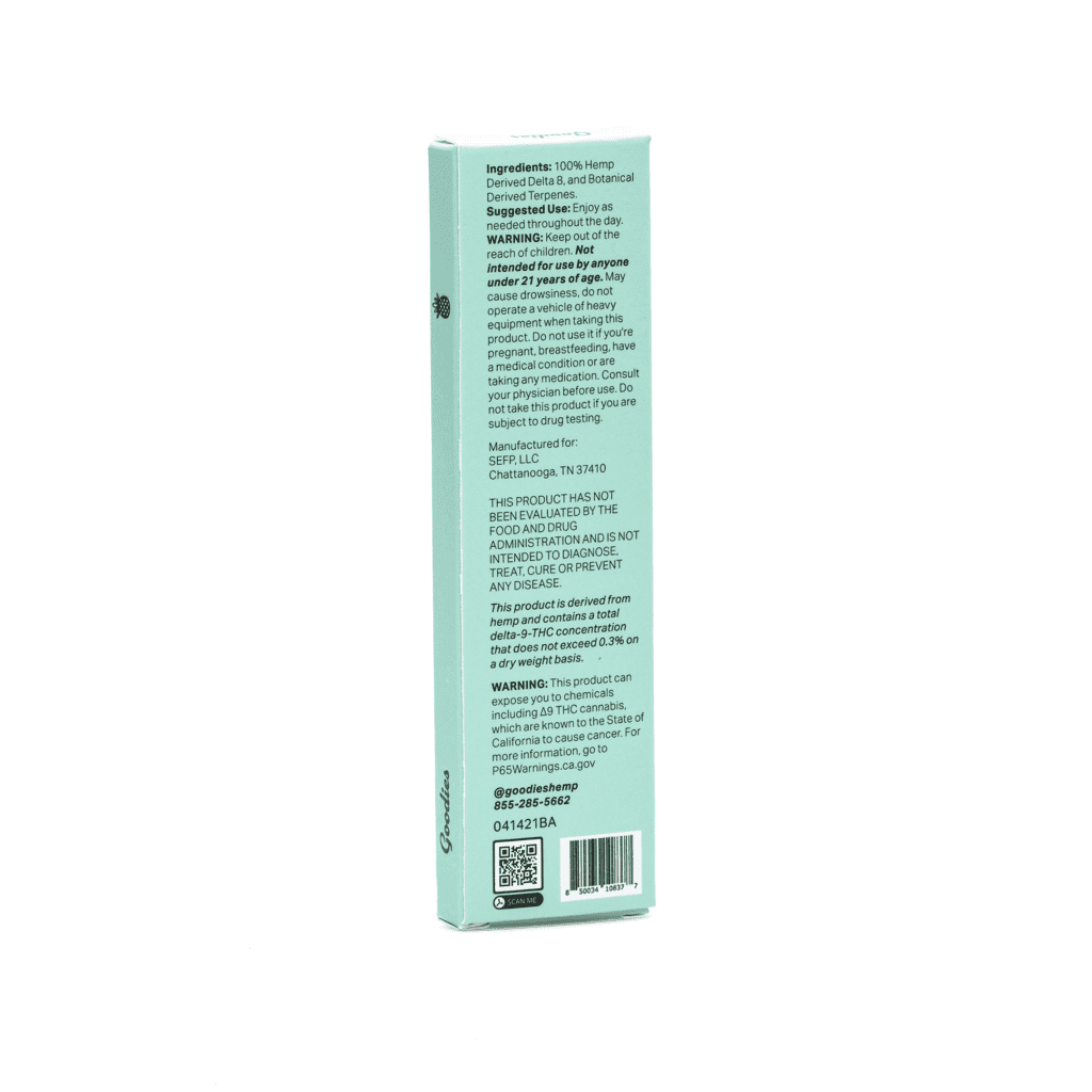 Goodies Delta 8 THC Disposable Vape – Pineapple Express - Image 3