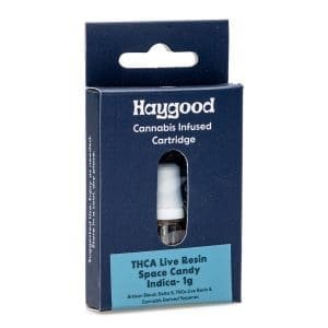 Haygood Artisan THCa Live Resin Cartridge – Space Candy Indica (1 gram) - Image 4