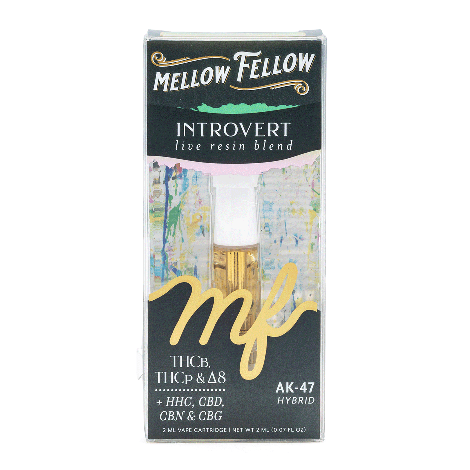 Mellow Fellow Introvert Blend Live Resin Vape Cartridge – AK47 - Image 2