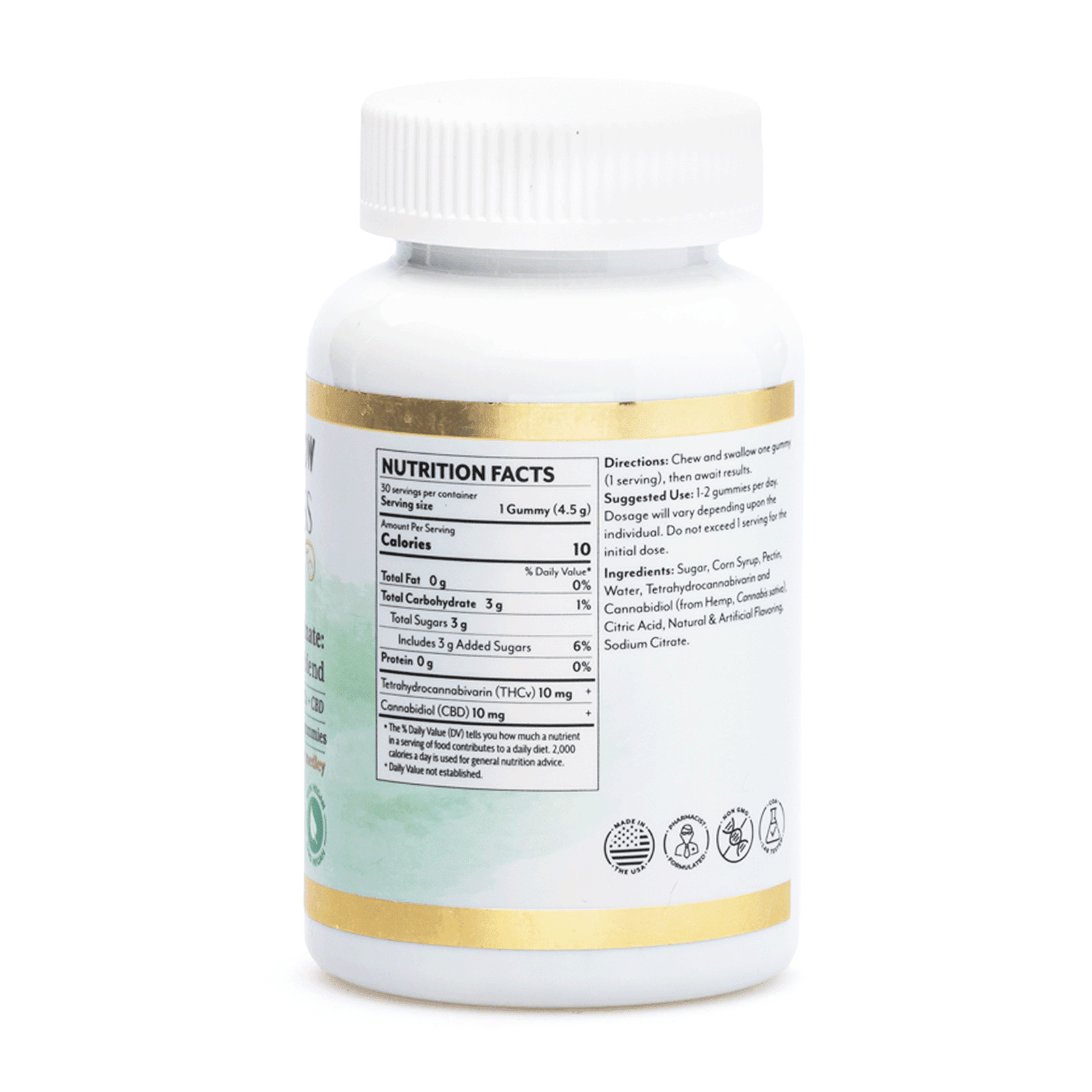 Mellow Fellow Wellness Gummies – Focus Blend – Tropic Medley (600 mg Total Cannabinoids) - Image 3
