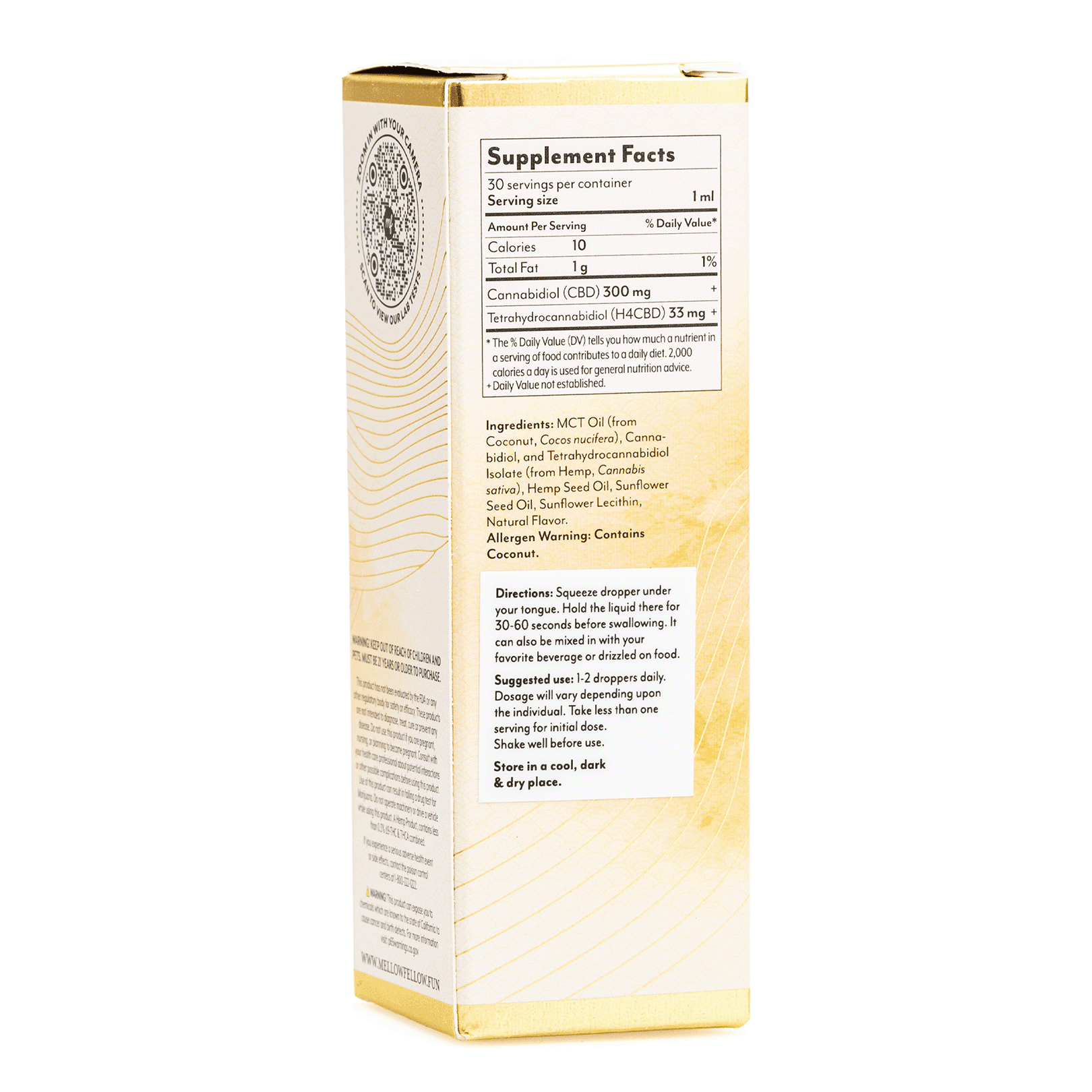 Mellow Fellow Wellness Tincture – Relief Blend – Mint (10000 mg Total Cannabinoids) - Image 3
