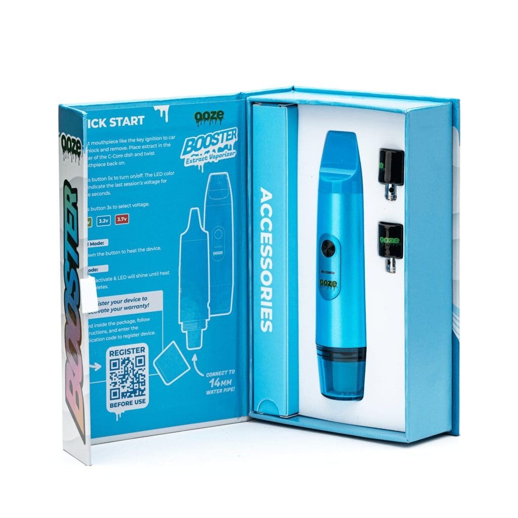 Ooze Booster Extract Vaporizer – Arctic Blue - Image 2