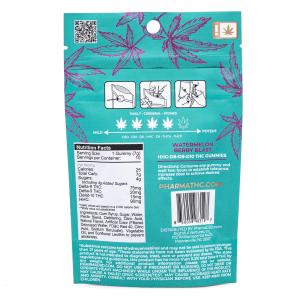 PharmaTHC Euphoria Blend Gummies – Watermelon Berry Blast (2000 mg Total Cannabinoids) - Image 3