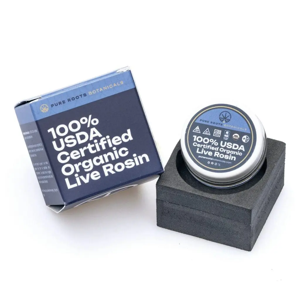 Pure Roots Botanicals THCa Live Rosin Concentrate – Straw Guava (1 gram)