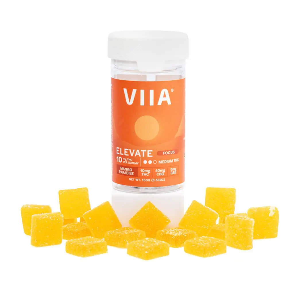 VIIA Delta 9 / CBD / CBG Elevate Focus Gummies – 10 mg THC