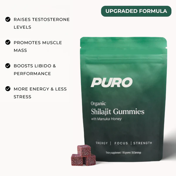 Puro Organic Shilajit Gummies with Manuka Honey - Image 2