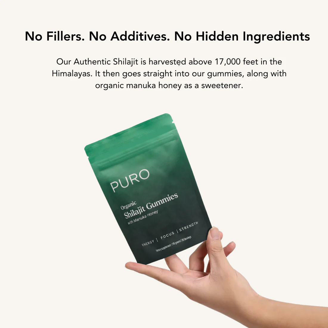 Puro Organic Shilajit Gummies with Manuka Honey - Image 4
