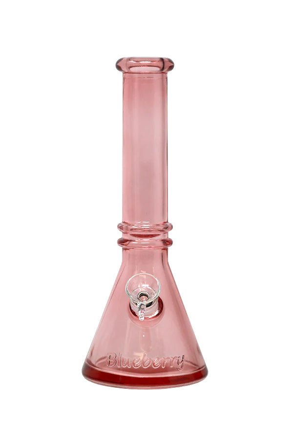 10″ Blueberry Double Ring Soft Glass Beaker Bong - Image 5