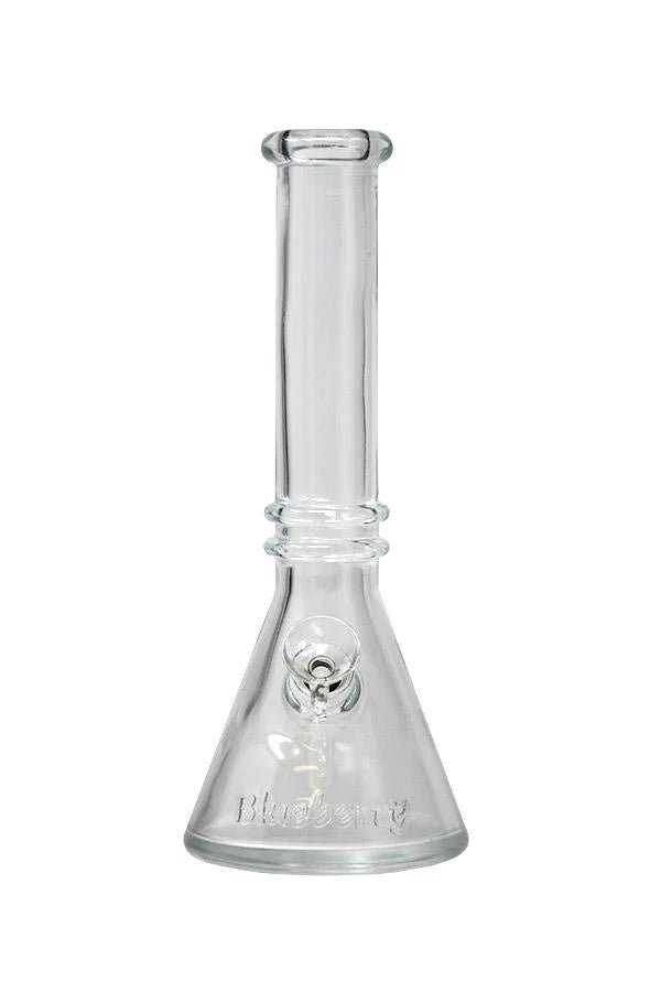 10″ Blueberry Double Ring Soft Glass Beaker Bong - Image 6