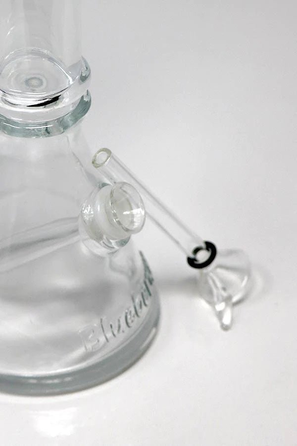 10″ Blueberry Double Ring Soft Glass Beaker Bong - Image 7